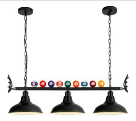 Luz de mesa de billar, luz de billar para mesa de billar de 7 pies 8 pies 9 pies, luz de billar