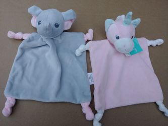 Brand new Baby Blankets with unicorn or elephant head