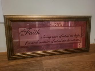 Faith - 22 1/4" x 10.5" Framed Print Picture Wall Decor