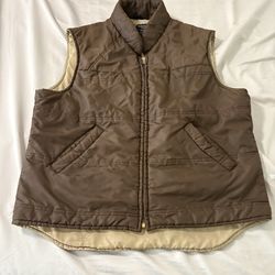 Sears brown puffer vest $20