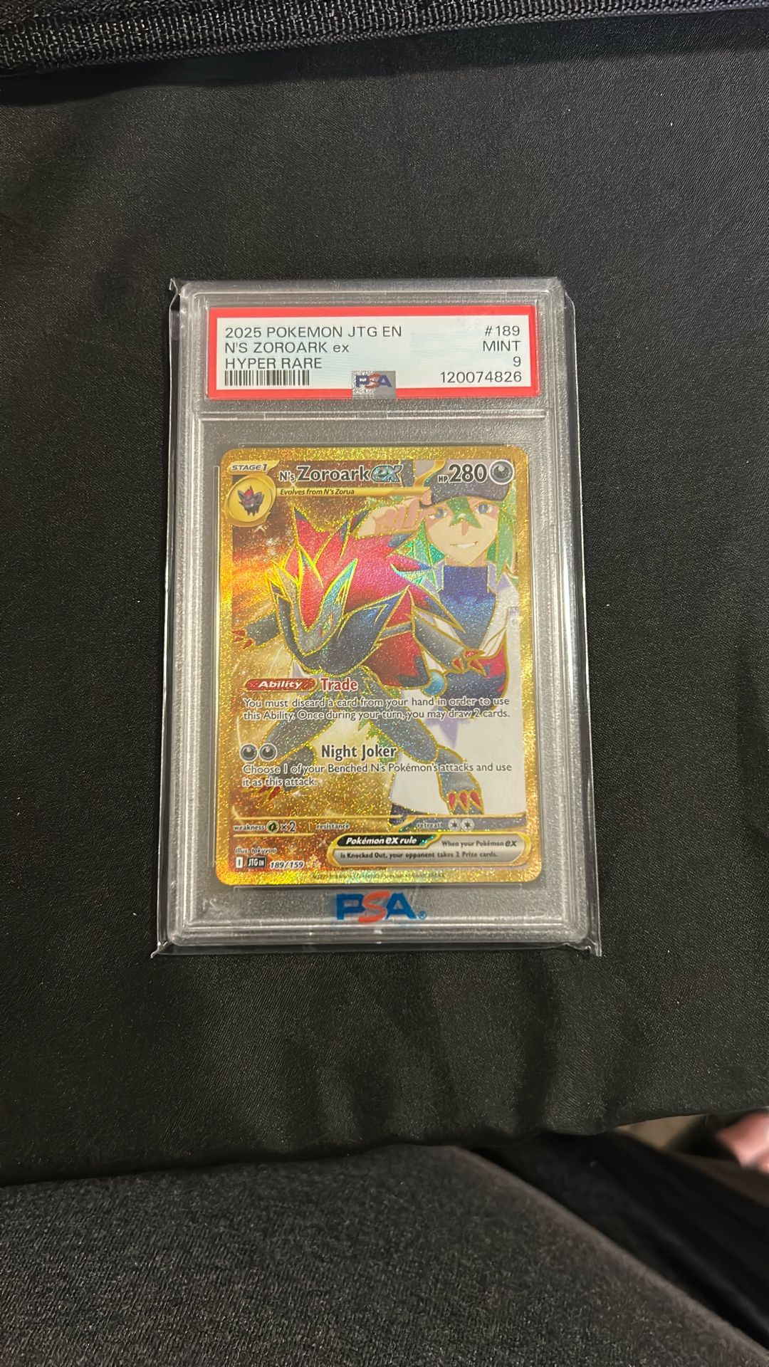 N’s Zoroark #189 PSA 9