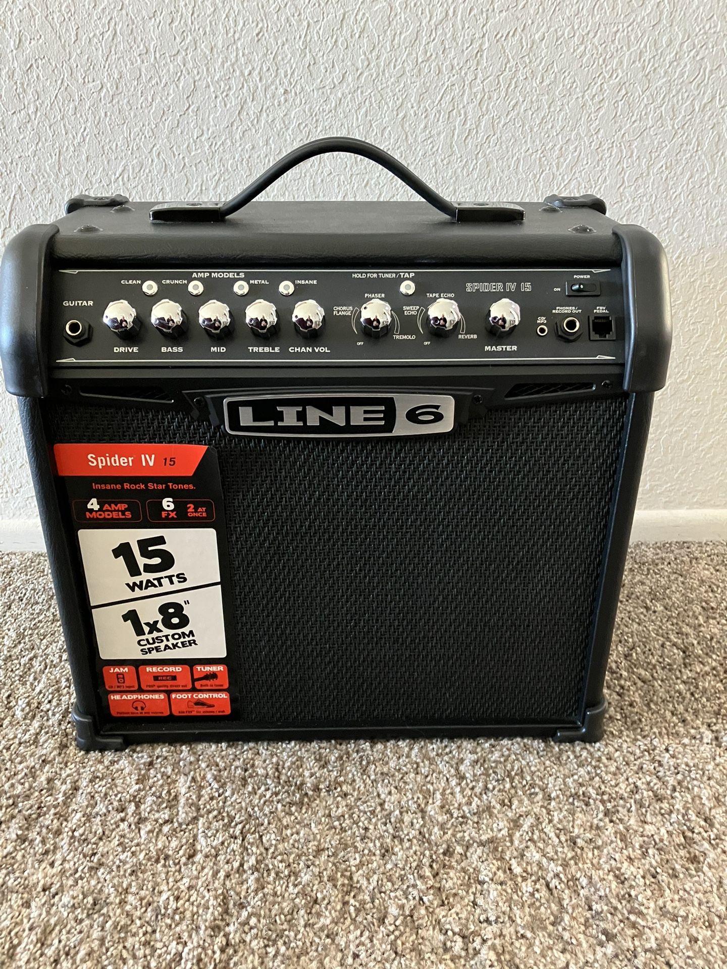 Line 6 Spider IV 15 Electric Guitar Amp Like New