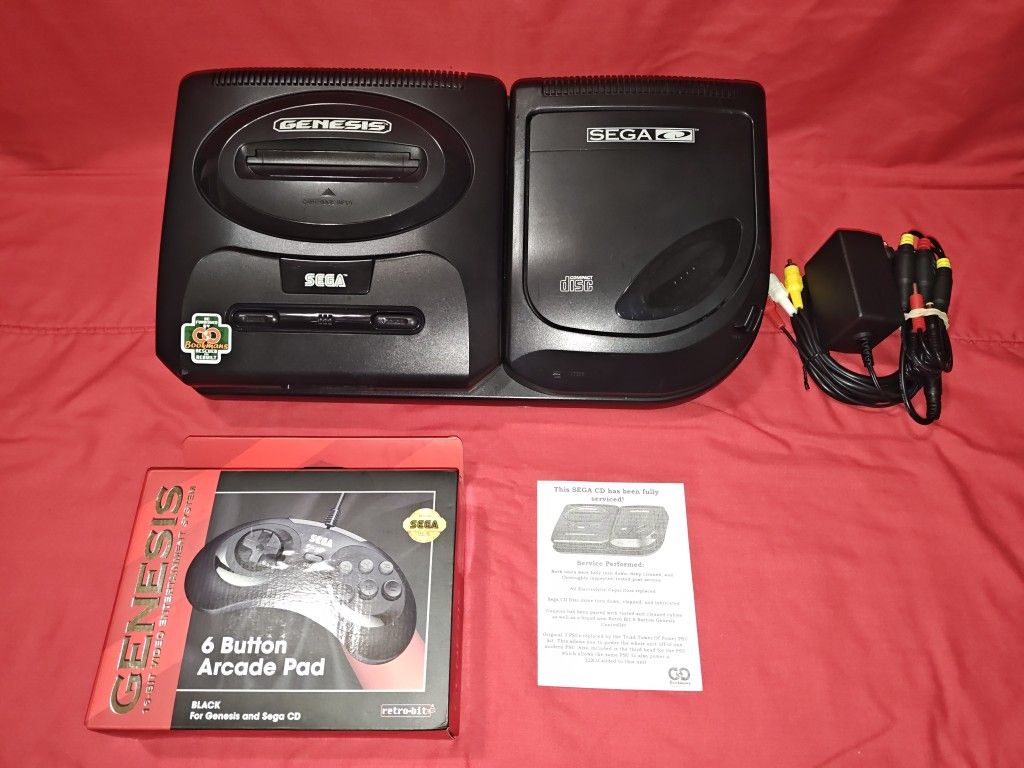 SEGA Genesis and SEGA CD fully refurbished