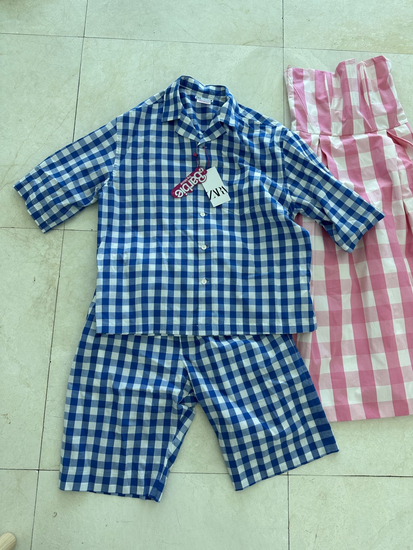 ZARA X Barbie Pink Gingham Dress