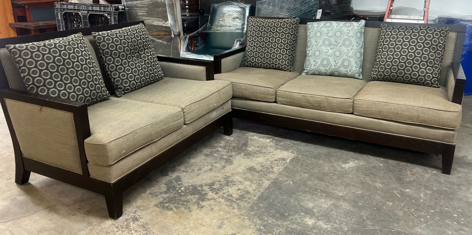 SOFA SET 2 PIECES/ JUEGO DE SOFAS 2 PIEZAS
