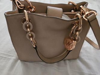 Michael Kors Blush and Rose Gold Handbag