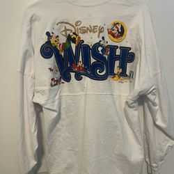 Disney Cruise Lines Wish Spirit Jersey White Size Small DCL Exclusive