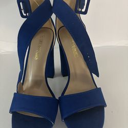 Blue Heels, Size 8