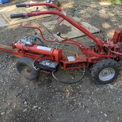 Troy-Bilt Horse Tiller With Log Splitter Attachment