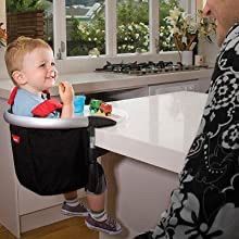 Portable Clip On Highchair With Tray