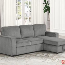 Corduroy Sectional Sleeper With Storage