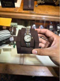 Rolex 26'mm datejust cream Roman two tone with box