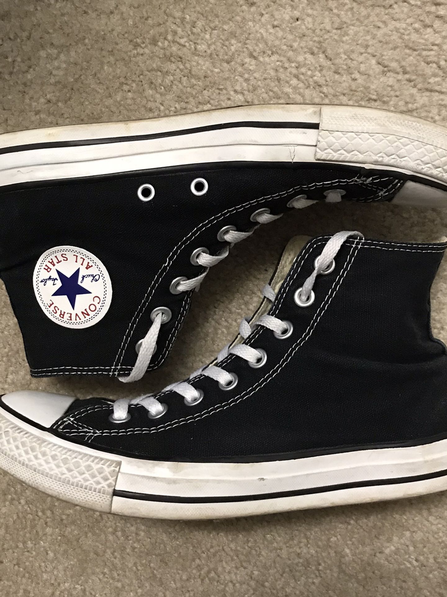 Black Converse High Top Shoes