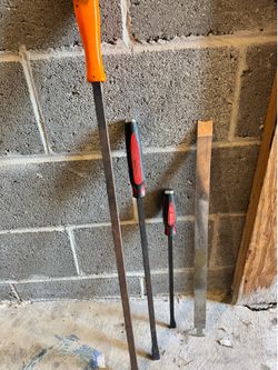 Pry bar set and slim Jim
