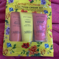Betsey Johnson 3 Pack Hand Cream New Sealed 