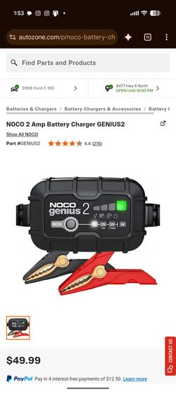 NOCO Genius 2 - Battery Charger