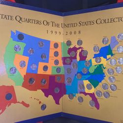 first state quarters of the united states  collectors map 