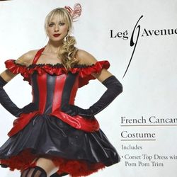 French CanCan Costume Size S 