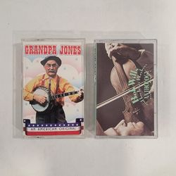 Lot of 2 Cassette Tapes ~ Grandpa Jones & Bob Wills And His Texas Playboys 