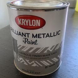 Krylon Paint, Pearlescent Silver 32fl Oz