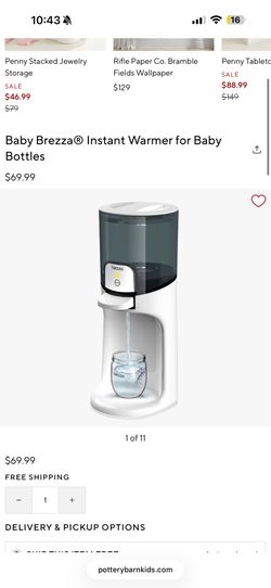 Baby breeza water warmer