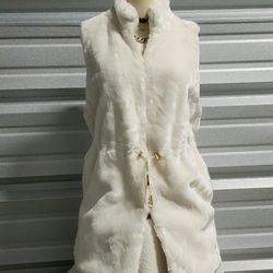 Michael Kors Faux Fur Coat Vest