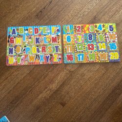 Melissa And Doug Jumbo Letters And Number Puzzles