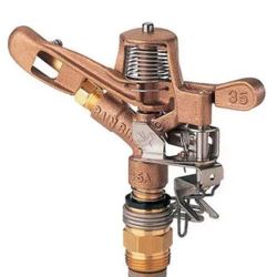 rain Bird Impulse Sprinkler: 35ADJTNTB – ¾” Inlet Brass Impact Sprinkler