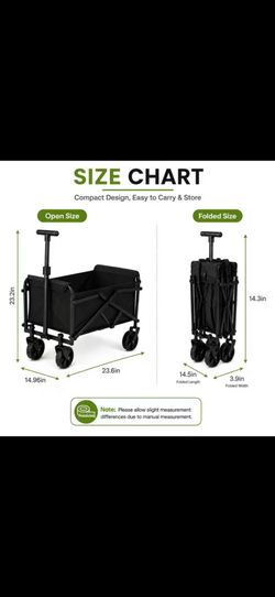 Heavy Duty Folding Wagon Cart