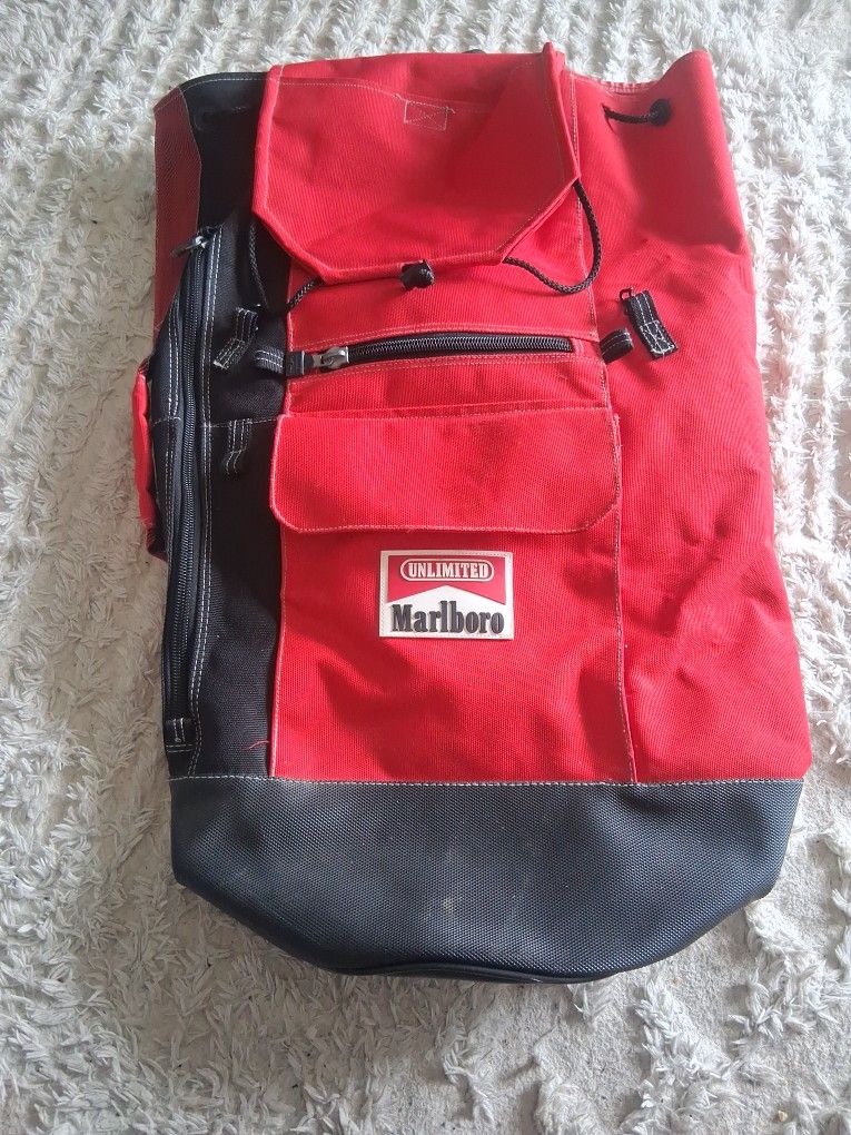 Marlboro Unlimited Duffle Climber Pack Vintage 1990s Single Strap Backpack Bag