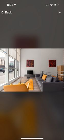 Gray Leather Sofa