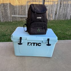 45qt Rtic Cooler + Backpack cooler 