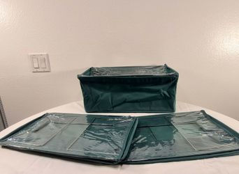 Set of 3 Collapsible Fabric Storage Bins