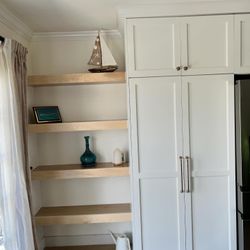 Kitchen Cabinets And Floating Shelves 