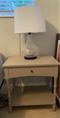 Nightstand table set of 2 With lamps