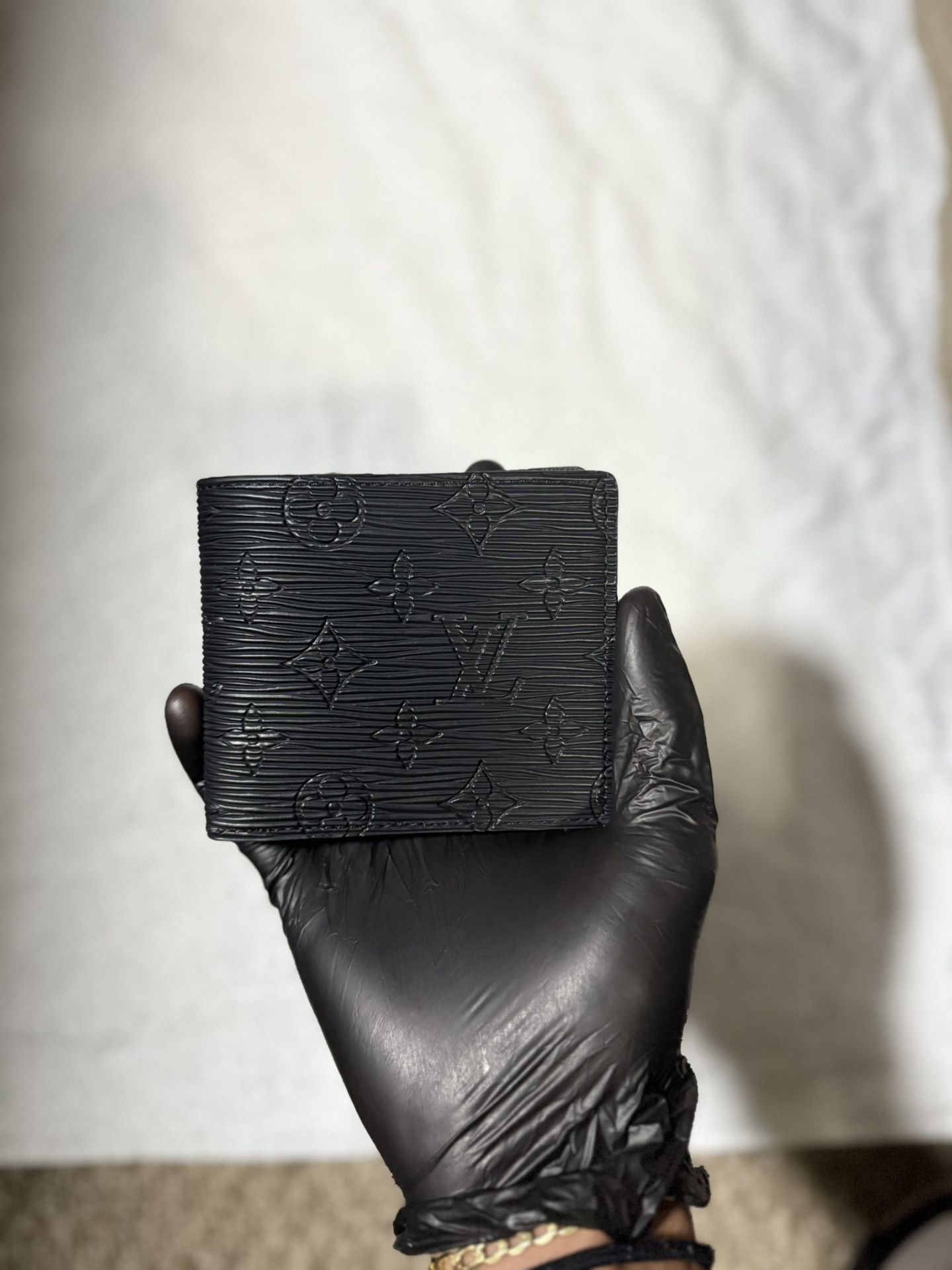 Black Leather Bifold Wallet