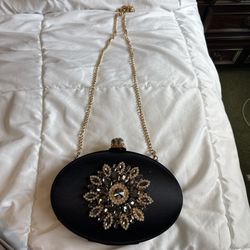 Fancy Black Clutch