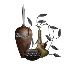 Fetco Home DcorMetal Wall Art, Iron, Bronze, 25x21.5