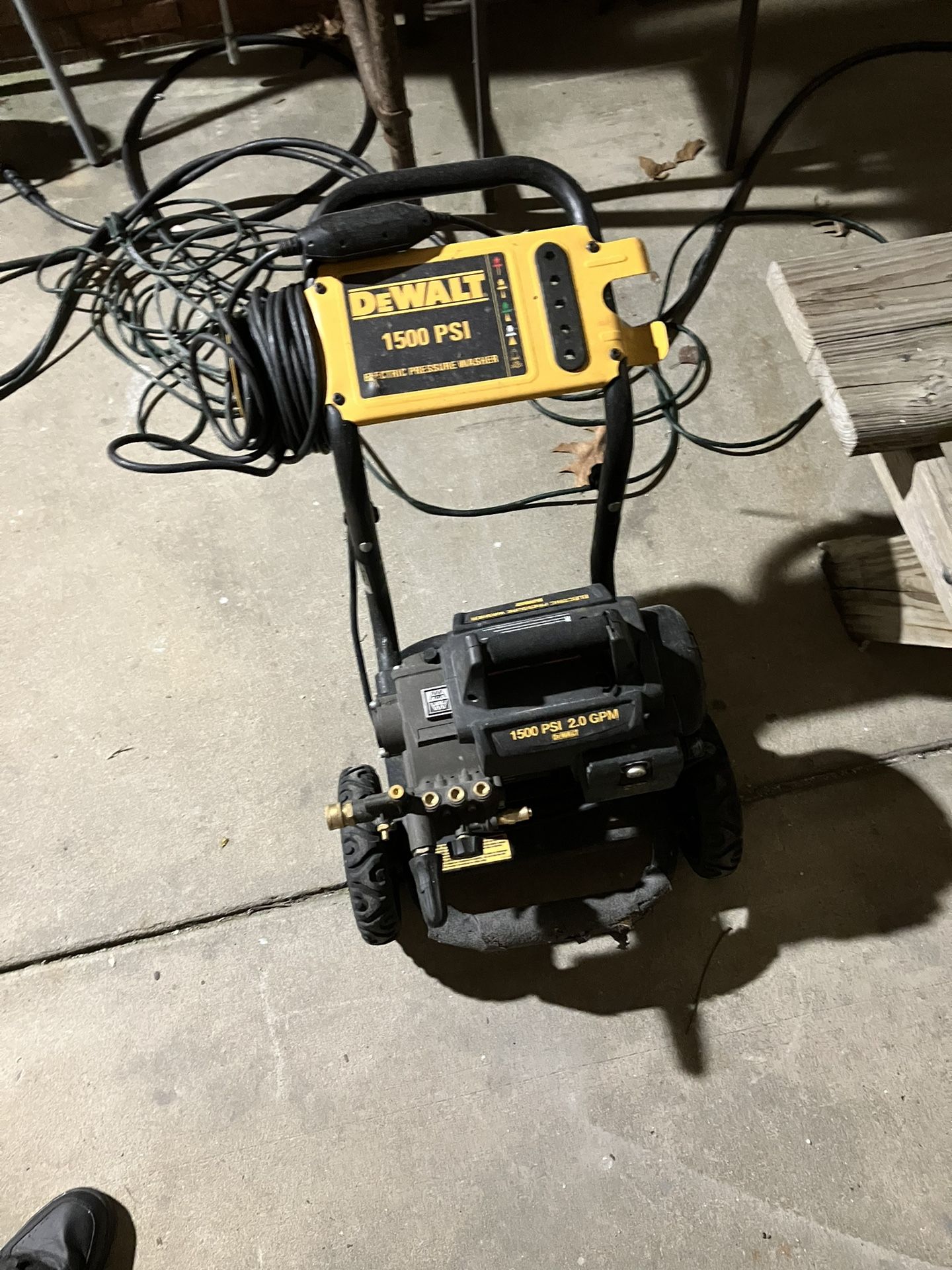 Dewalt 1500 psi pressure washer store