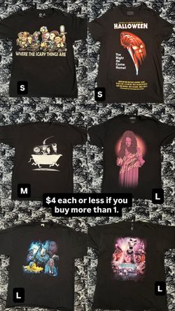 Halloween/horror shirts