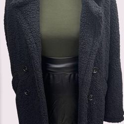 Black Teddy Coat