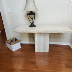 Travertine  Foyer Table