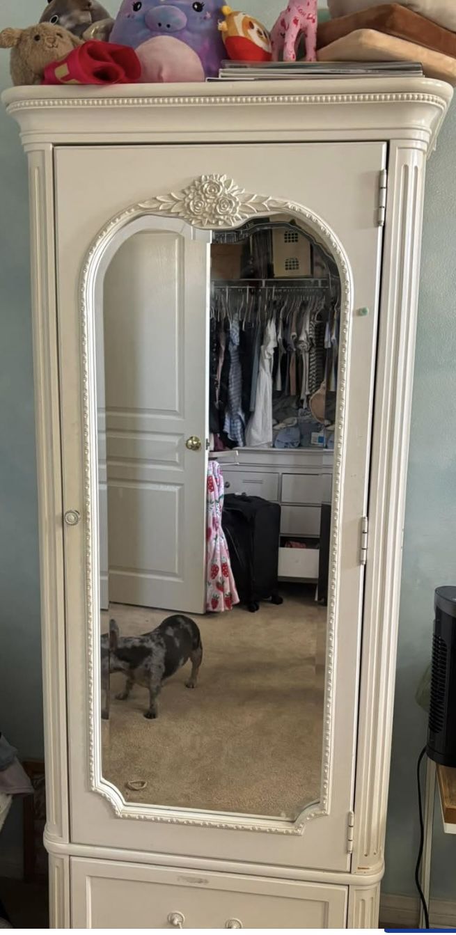 White Happy Chic Armoire