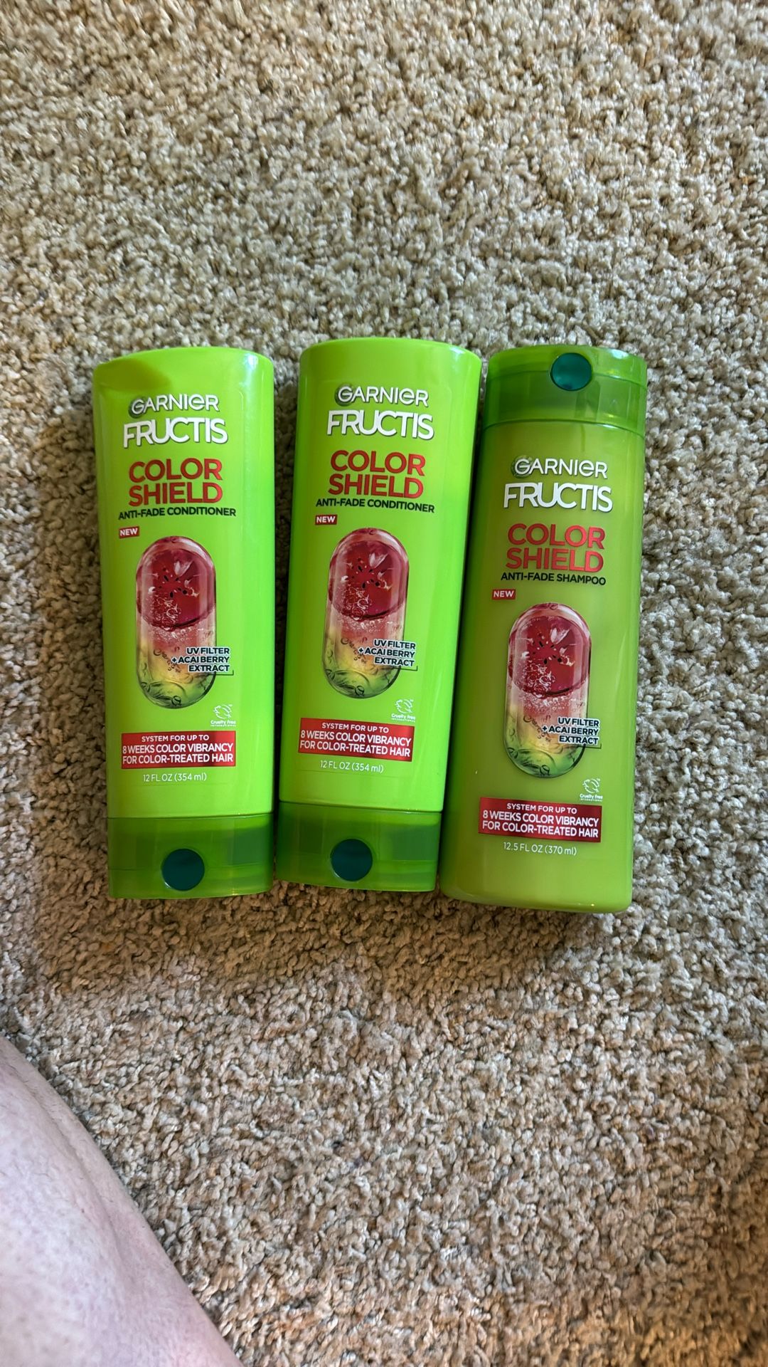 3 Garnier Fructis Shampoo & Conditioner