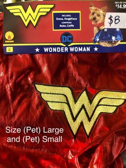 NEW Pet Halloween Costume (Size Pet large, Pet small)