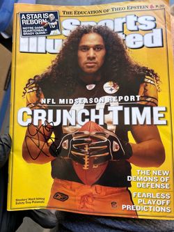 Troy Polamalu Signed Autograph Memorabilia Set – Magazine, Photo & Ticket – Steelers