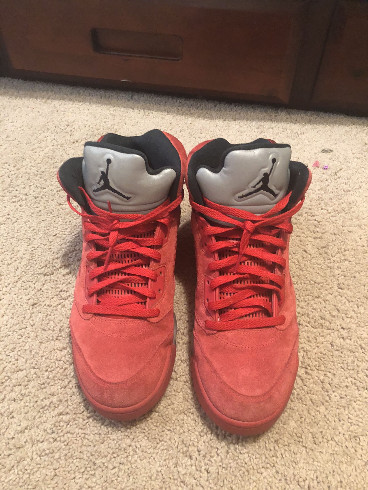 Air Jordan 5 Red Suede size 13