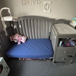 Crib And Changing Table