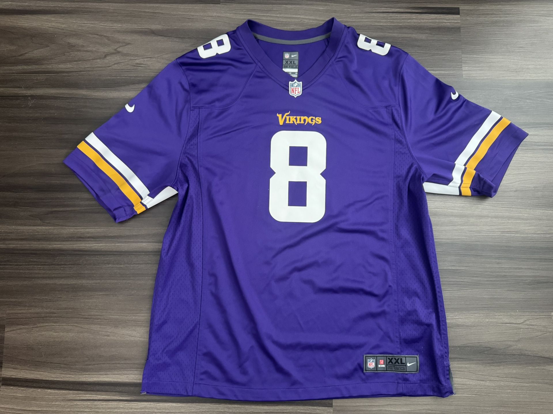 Nike Minnesota Vikings Kirk Cousins #8 On Field Home Purple Jersey Adult 2XL/XXL