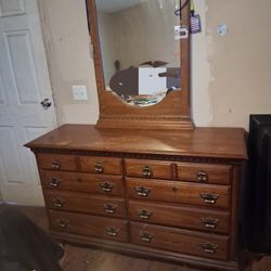 Vintage Bed Framd And Dresser